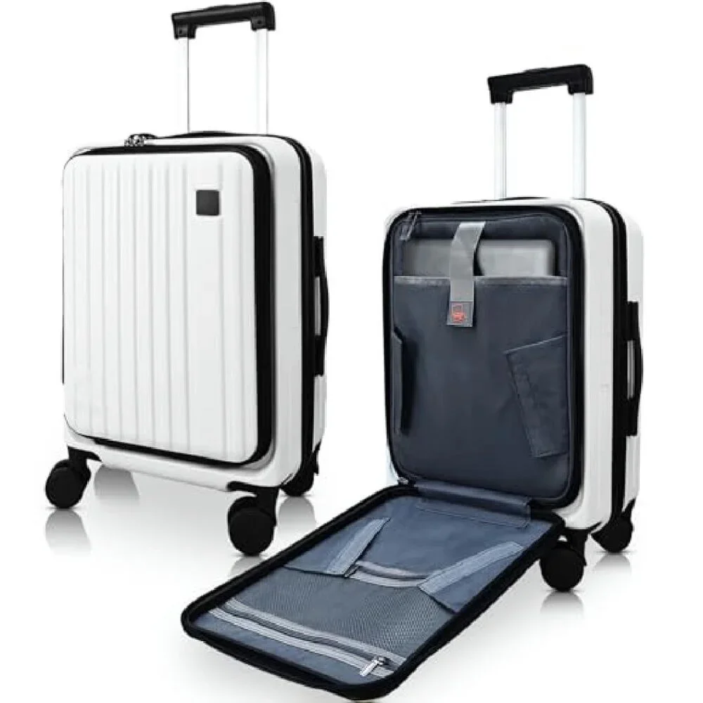 20 Inch Expandable Carry On Luggage with Laptop Compartment & TSA Lock